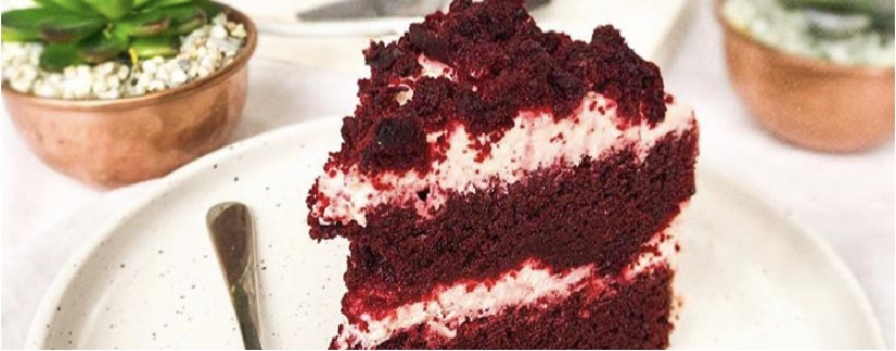 Suikerarme Red velvet cake